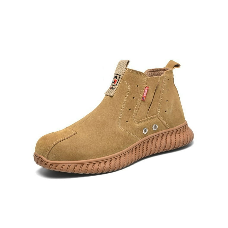 Mens work boots no top steel toe