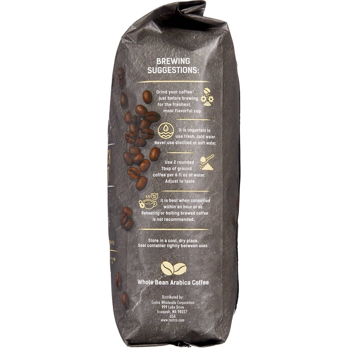 Kirkland Signature Whole Bean Coffee French Roast 2.5 Pounds