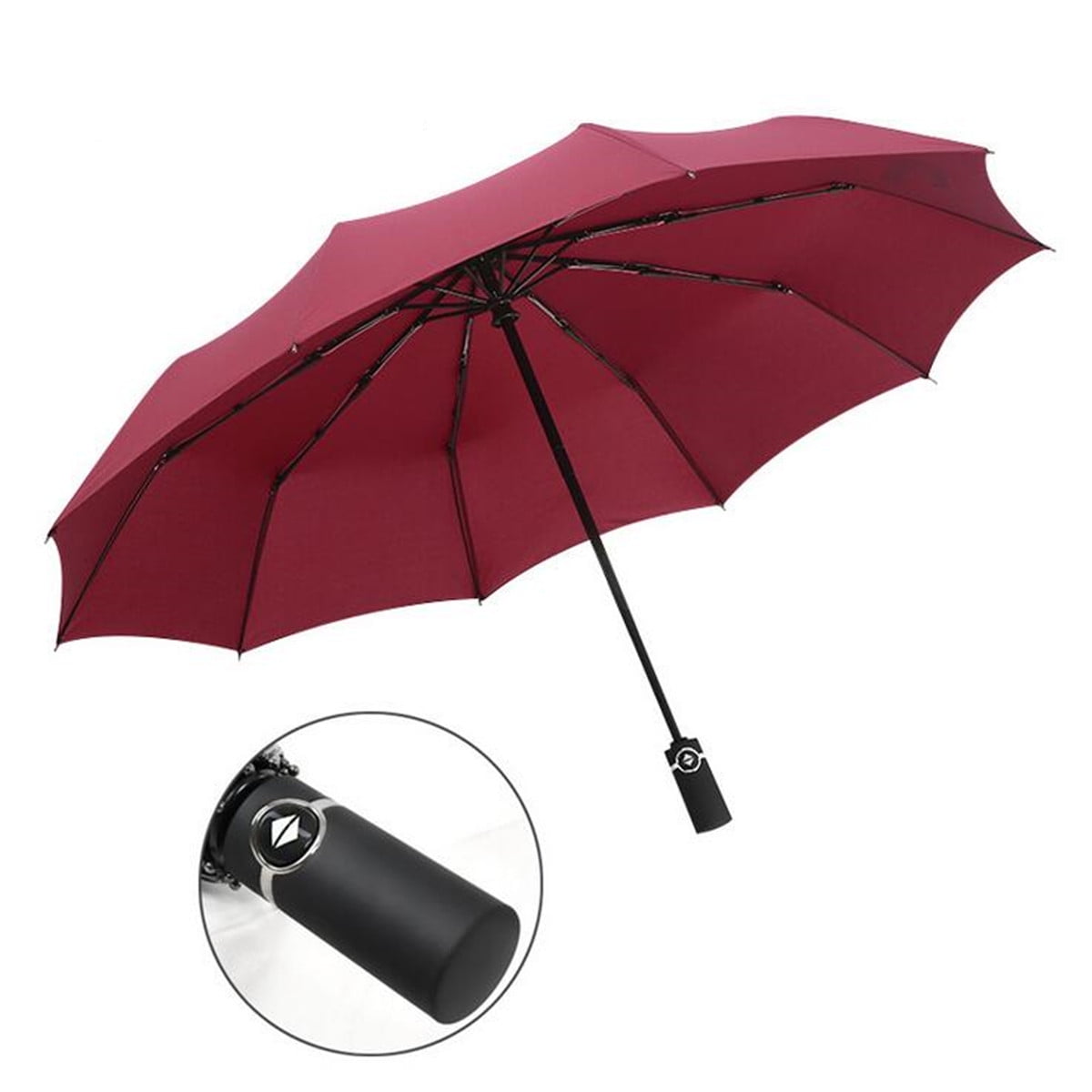 125/130CM Large Folding Umbrella Rain AntiUV Windproof Windproof Compact Bag Walmart Canada