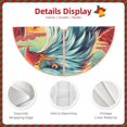 thumbnail image 5 of Balery Western Style Bald Eagle Printed Christmas Tree Skirt , Merry Christmas Party Christmas Tree Decoration,Adjustable Tree Skirt-36", 5 of 8