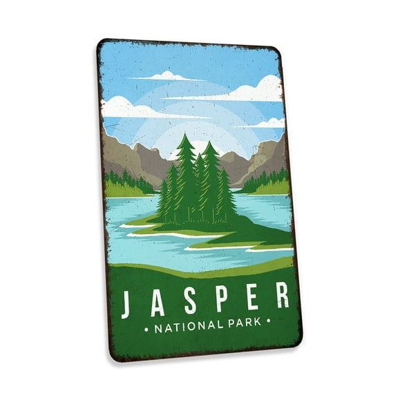 Jasper National Park Sign Vintage Looking Decorative Signs Home Décor Gift 16x24 Matte 116240086017