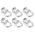 thumbnail image 1 of 20 Piezas De Fijación De Anillo D De Servicio Pesado De 20 Piezas Postes De Tornillo De Montaje Giratorio De 16x12 Mm Para Trabajo De Cuero Y Reparación De Bolsas, 1 of 7