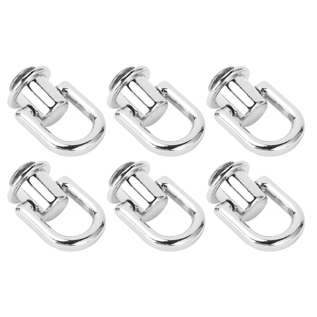20 Piezas De Fijación De Anillo D De Servicio Pesado De 20 Piezas Postes De Tornillo De Montaje Giratorio De 16x12 Mm Para Trabajo De Cuero Y Reparación De Bolsas