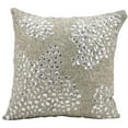 thumbnail image 2 of Luminescence Silver Fully Beaded Pillow, 2 of 2