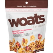 (2 Pack) Woats Oatsnack Jammin' Strawberry Shortbread, 4.5 oz