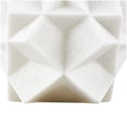 thumbnail image 5 of 7" x 7" White Polystone Dimensional Ball Geometric Sculpture with Speckled Texturing, by DecMode, 5 of 9
