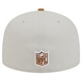 thumbnail image 4 of Men's New Era Stone/Brown Dallas Cowboys Two-Tone Color Pack 59FIFTY Fitted Hat, 4 of 5
