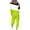 Black, variant on YUGYXL Casual Yoga Suit Women 2 Piece Sweatsuits Lightweight Comfy Plus Size Outfits Fashion Crew Neck Color Block Sweatshirt and Solid Sweatpants Tracksuits Set Clearance Sale Green,S