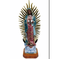 thumbnail image 1 of Virgen de Guadalupe de Resina Pintada Policromia Decoratica Clasica 31cm, 1 of 1