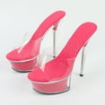 thumbnail image 6 of Women's Shoes Spring Clear Heels Sexy Sandals Slipper Girls Shoe for Party Club 14cm Heel 4cm Platform LFD-B3515, 6 of 8