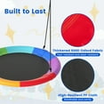 thumbnail image 2 of Goplus 40'' Flying Saucer Tree Swing Indoor Outdoor Play Set Swing for Kids Colorful, 2 of 10