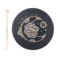 thumbnail image 2 of Sound Shaman Alchemy Moon Drum Sound Healing Tool TAMBOR DE CHAMÁN VEGANO Tambor De Chamán Orden Observaciones Embalaje 28x28, 2 of 8