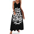 thumbnail image 1 of Nuevo vestido sin mangas con diseño de rap de los años 90 y grafiti de hip hop de la vieja escuela, vestidos para mujer , vestidos de mujer, cóctel de vestidos, 1 of 7