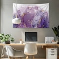 thumbnail image 2 of SEANATIVE Purple Gold Marble Wall Tapestry Soft Tapestry for Living Room Bedroom Wall Cozy Mini Tapestry Home Decor Compact Tapestry 36H*24W Inches, 2 of 6