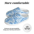 thumbnail image 6 of Lsque Winter Paisley Pattern Pattern Womens Comfort Cotton on Scuff With Memory Foam and Anti-skid Sole Slipper-46/47, 6 of 7