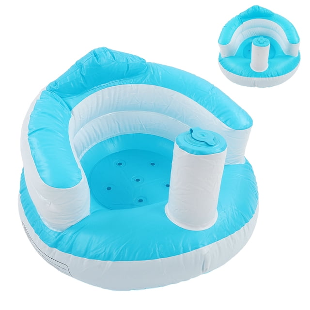 Silla Inflable Para Bebé, Fácil De Almacenar, Cómodo Asiento De Entrenamiento Azul Para , Silla De Aprendizaje Para Bebé Para El Hogar