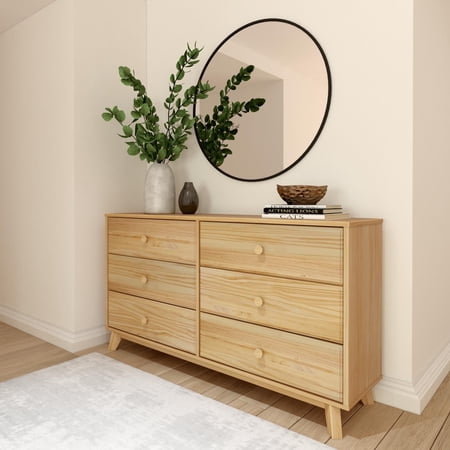 Plank+Beam Classic 6-Drawer Dresser, Natural