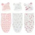 thumbnail image 1 of YOPTOP Baby Swaddle Sleep Sack with Hat  Soft Cotton  Wearable Swaddle Wrap  for 0-3 months Girls Boys  3-Pack, 1 of 4