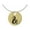 &, variant on Large Gold Tone Disc Letter - C - 3/4'' Charm Necklace, 18"+2" Extender