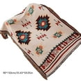 thumbnail image 3 of Boho Style Blanket,Super Soft Sofa Towel,Geometric Pattern Blanket,Breathable Recliner Cover,Lightweight Polyester Blanket,Home Decor Blanket,Machine Washable Blanket Holiday Gifts, 3 of 8