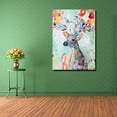 thumbnail image 1 of Cuadro Alce Acuarela Abstracto De Colores En Lienzo Canvas, 1 of 4