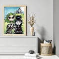thumbnail image 2 of Hilo Algodón Ecológico Bordado 11CT 3 Hebras Impresión 40x55cm Esqueleto Pareja Kit Serie Personajes Punto Cruz JShteea, 2 of 9