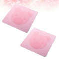 thumbnail image 2 of 2pcs Cartoon Bear Silicone Bowl Covers Stretch Food Saver Wraps Reusable Expandable Food Lids (Pink), 2 of 5