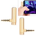 thumbnail image 2 of Audio Cable Jack, Aluminum Alloy Shell  Stereo Connector, For Mobile Phones Digital Cameras Black,Gold,Blue, 2 of 8