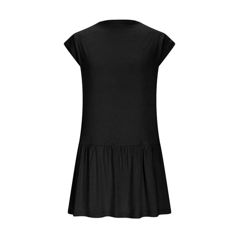 black drop waist dress short Mercer Drop Waist Mini Dress in Black main image 0