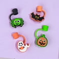 thumbnail image 4 of Halloween Straw Toppers Pumpkin Bat Design Party Drink Accessories for Celebrations, 4 of 8