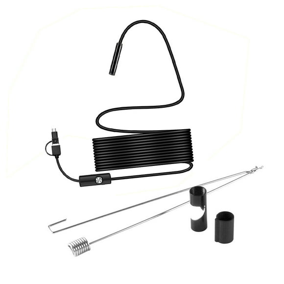 Endoscope Camera 5.5mm IP67 Waterproof inspection camera endoscope Inspection Camera Phone Computer 3-in-1 Endoscope Cam, 5m Cable
