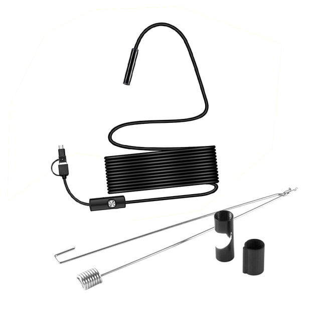 Endoscope Camera 5.5mm IP67 Waterproof inspection camera endoscope Inspection Camera Phone Computer 3-in-1 Endoscope Cam, 5m Cable