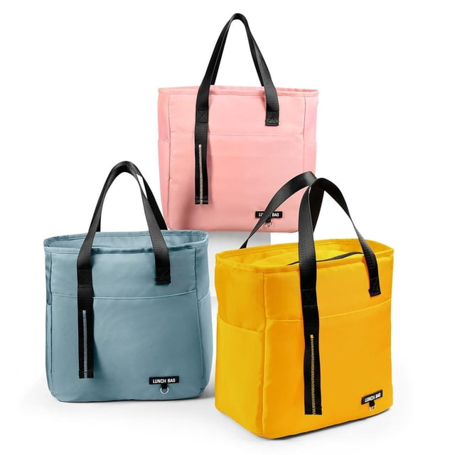 Paquete 20 piezas Hielera interior impermeable con bolsillos amarillo 25 x 28 x 14.5