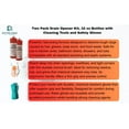 thumbnail image 2 of Liquid Fire Two Pack Drain Opener Kit, 32 oz Bottles with Cleaning Tools and Safety Gloves, 2 of 5