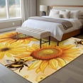 thumbnail image 4 of 6'x9' Area Rugs, Sunflower Indoor Outdoor Area Rug for Living Room Bedroom, Yellow Floral Elegant Pastoral Flowers Rustic Washable Bathroom Rugs Kitchen Floor Carpet Mats Home Decor Aesthetic, 4 of 8