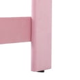 thumbnail image 6 of BSHTI Queen Size Platform Bed Frame with Velvet Upholstered Platform, Modern Accent Bedroom Furniture with Wood Support, No Box Spring Needed, Easy Assembly,Pink, 6 of 10