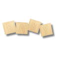 thumbnail image 2 of Unfinished Wood Etched BABY Blocks Shape | Paint By Line Crafts 30" / 1/4", 2 of 3