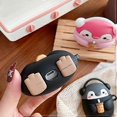 thumbnail image 5 of Estuche para Airpods de 3.ª generación (2021), nuevo, 3D, de silicona, bonito, divertido, dibujos animados, kawaii, moda, Boba Tea Cover con llavero para niños, adolescentes, niños y niñas (Bob), 5 of 5