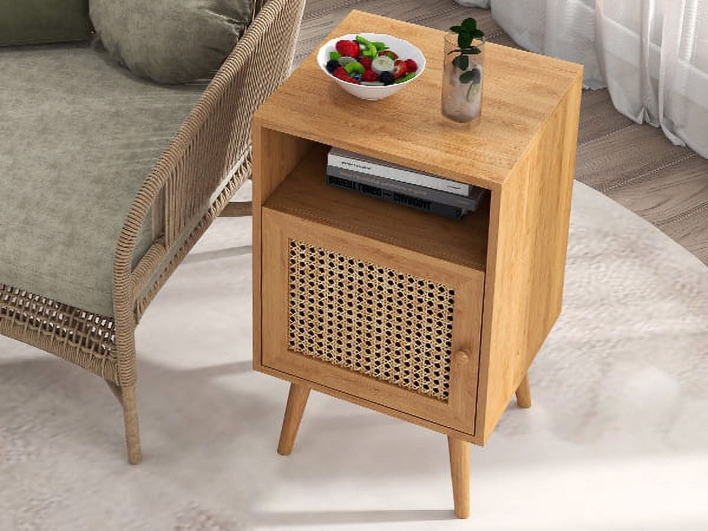Rattan look side table discount
