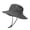 Grey, variant on Hontri Baseball Cap Bucket Hat Wide Brim Sun Hat Boonie Hats Fishing Hiking Outdoor Hats for Men And Women Army Green