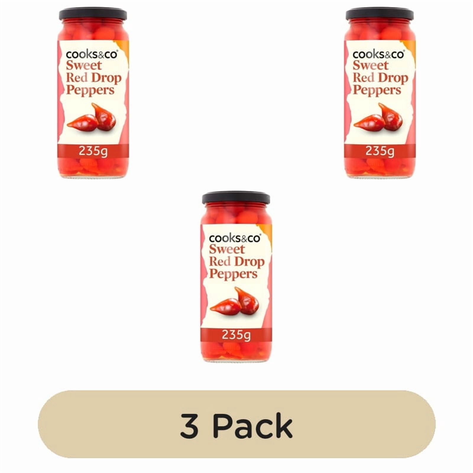 Cooks & Co Sweety Drop Red Peppers 235g, British Import (Pack of 3)