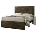 thumbnail image 1 of ACME Elettra Eastern King Bed in Rustic Walnut, 1 of 2