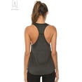 thumbnail image 5 of Gustave Women's Workout Yoga Tank Tops Quick Drying Racerback Tanks Fitness Running Athletic Loose Vest Solid Casual Sleeveless T-Shirts Activewear (Gray, S), 5 of 7