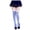 Sky Blue, variant on CNJKEHIUV Hot Sales Knee-High Socks Under $1 Womens Halloween Witch Striped Socks Over Knee Thigh High Stockings C'o's-play C'o's'tume Party Spooky Gift Wear