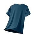 thumbnail image 5 of BXINGOHAI Men's Athletic Shirts Big and Tall Workout Running Short Sleeve T-Shirt Quick Dry Lightweight Gym Tee Tops Clearance Sale Dark Blue,4XL, 5 of 6