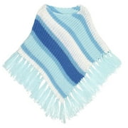 Diagonal Stripe Poncho