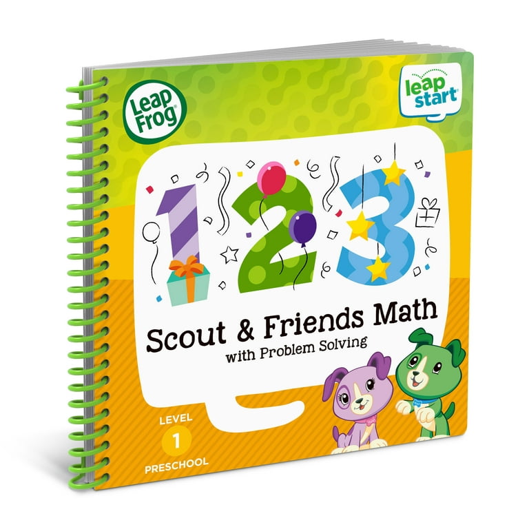 LeapFrog LeapStart 3D Math Book, Scout and Friends, for Preschool