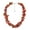 Red, variant on Vibrant Style Blue Stones and Crystals on Silk Thread Pearl Necklace