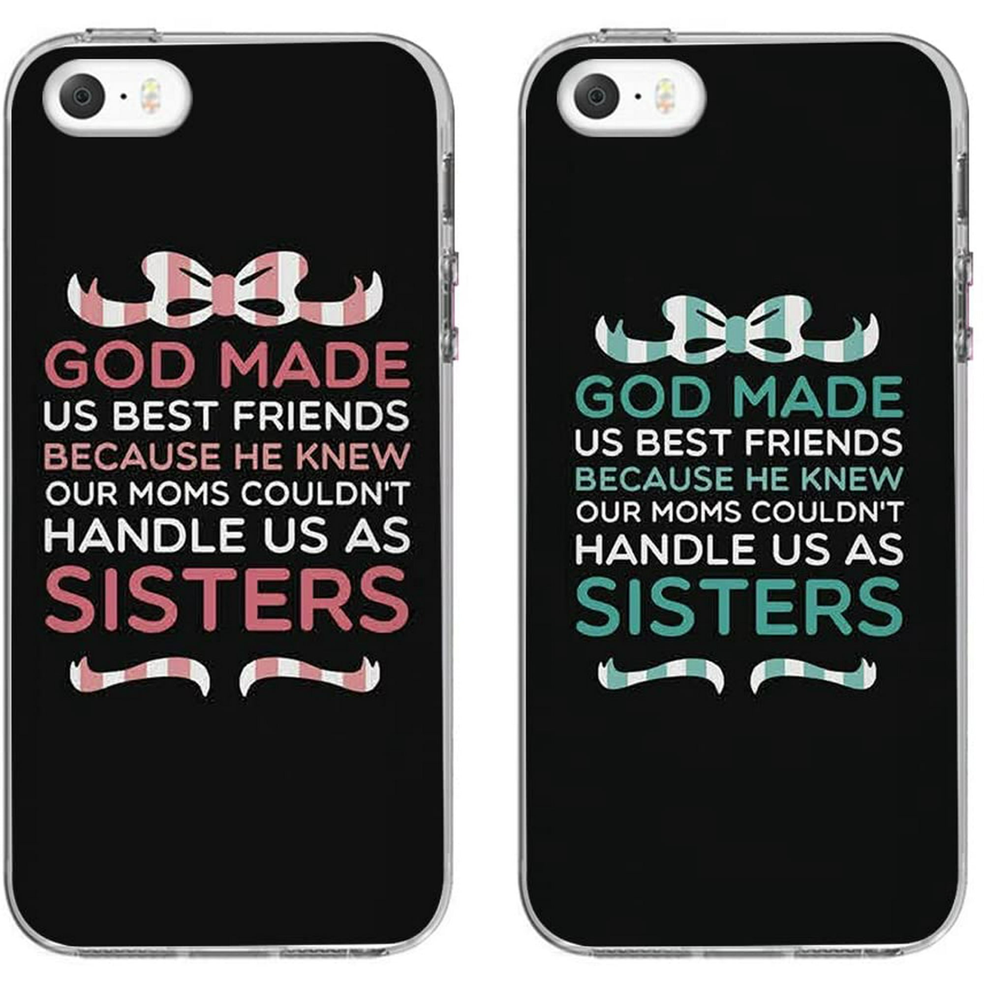 Iphone 5 5se 5s Case Ttott Floral Fashion Cute Bff 2 Pieces Phone Cases God Made Us Best Friends Phone Covers Walmart Canada