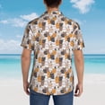 thumbnail image 4 of Fotbe Cute Cats Camisa Hawaiana para Hombre Unisex – Camisa Casual de Verano con Botones de Manga Corta de Algodón y Lino,XX-Large, 4 of 7